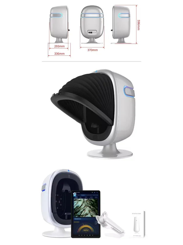 New Tech Portable AI Face Skin Analyzer Machine with Moisture Pen 15.6-inch Large Screen 16 Languages