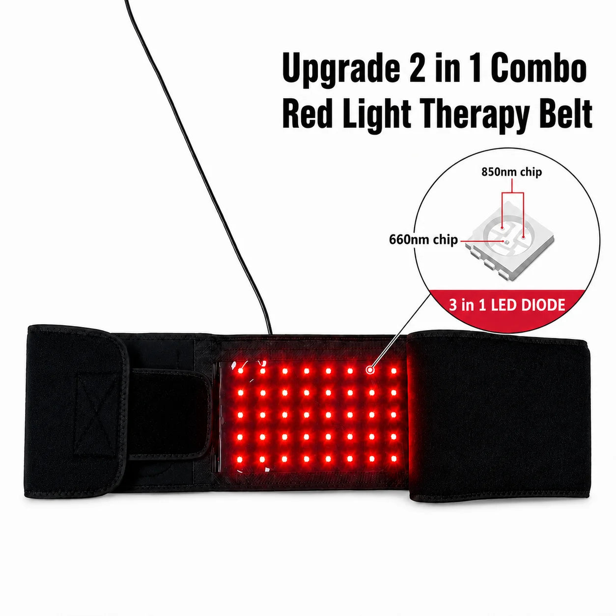Advanced Red Light Therapy Belt For Relaxation And Circulation Support