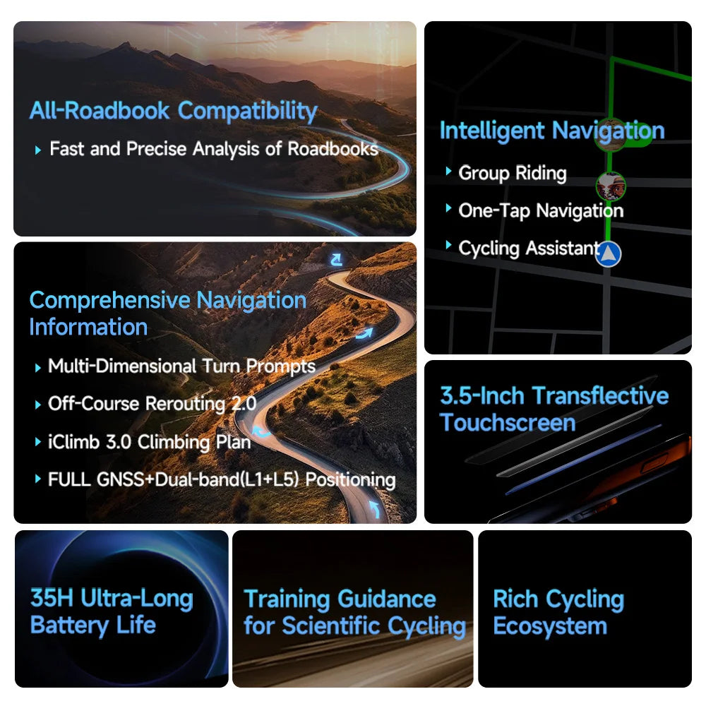 iGPSPORT Bicycle GPS Computer With Touchscreen Map Navigation