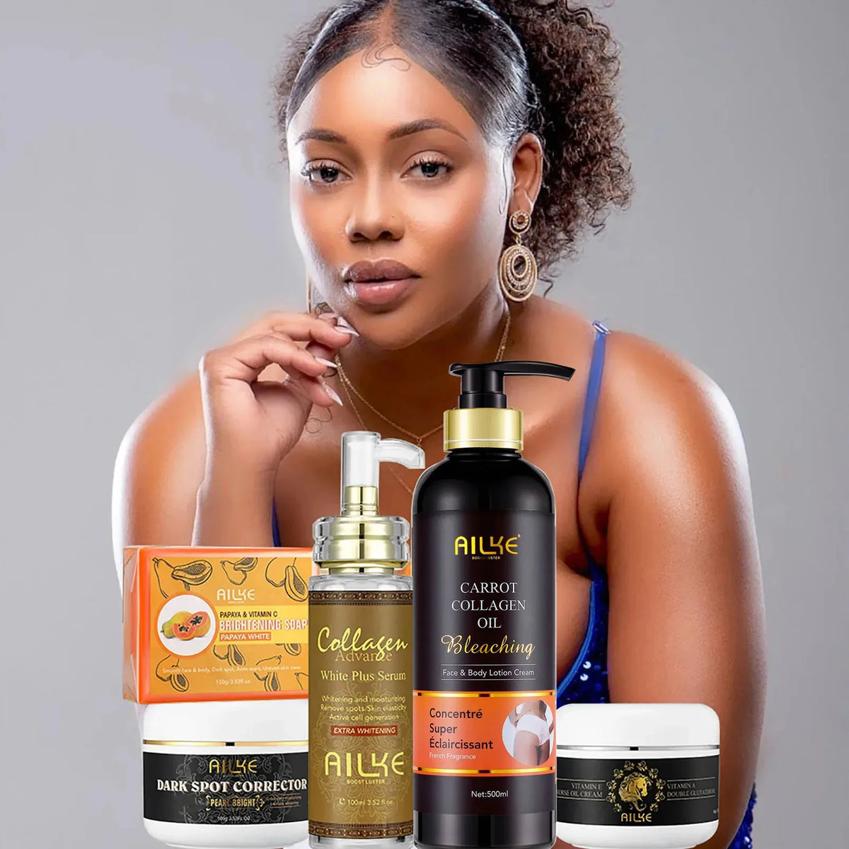 AILKE Collagen Skincare Set For Whitening And Spot Removal