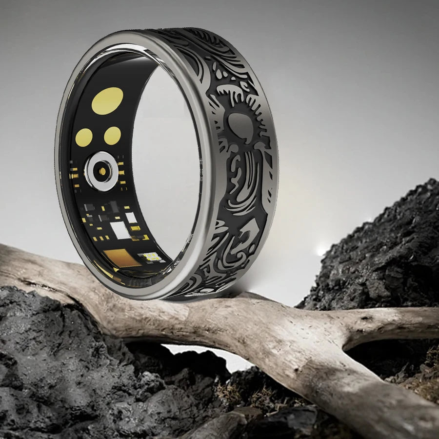 Smart Ring Fitness Tracker IP68 Waterproof Sleep Monitor 20 Modes