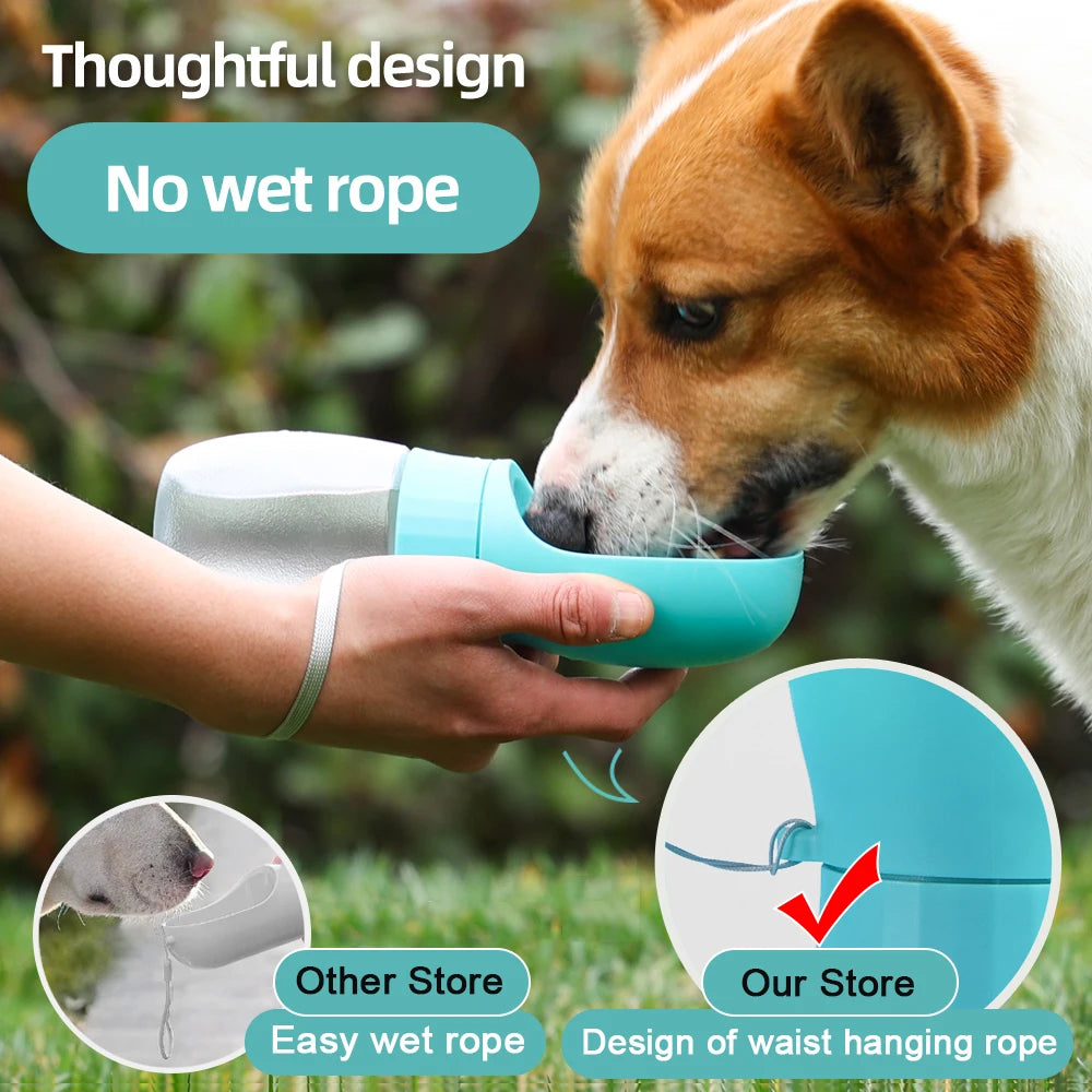 Holapet Portable Dog Water Bottle Dispenser With Travel Bowl