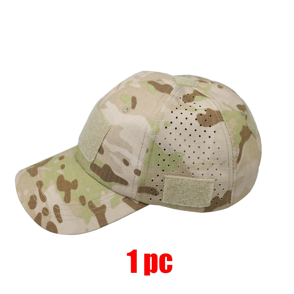 Camouflage Baseball Cap Breathable Sunscreen Hat Outdoor Sports