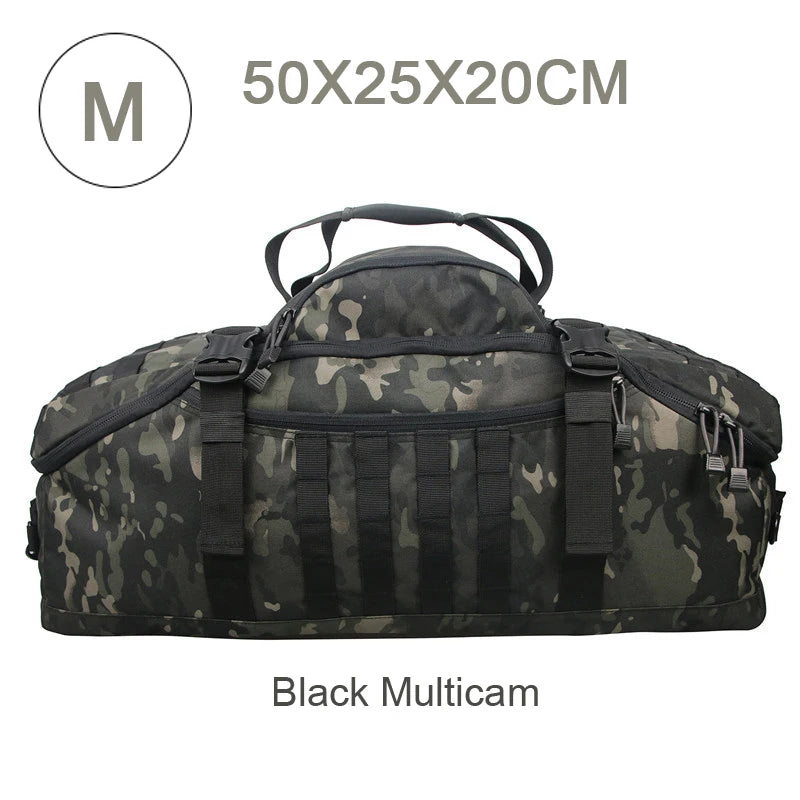 LQARMY Waterproof Duffel Bag Large Capacity Travel Luggage Weekend Tote