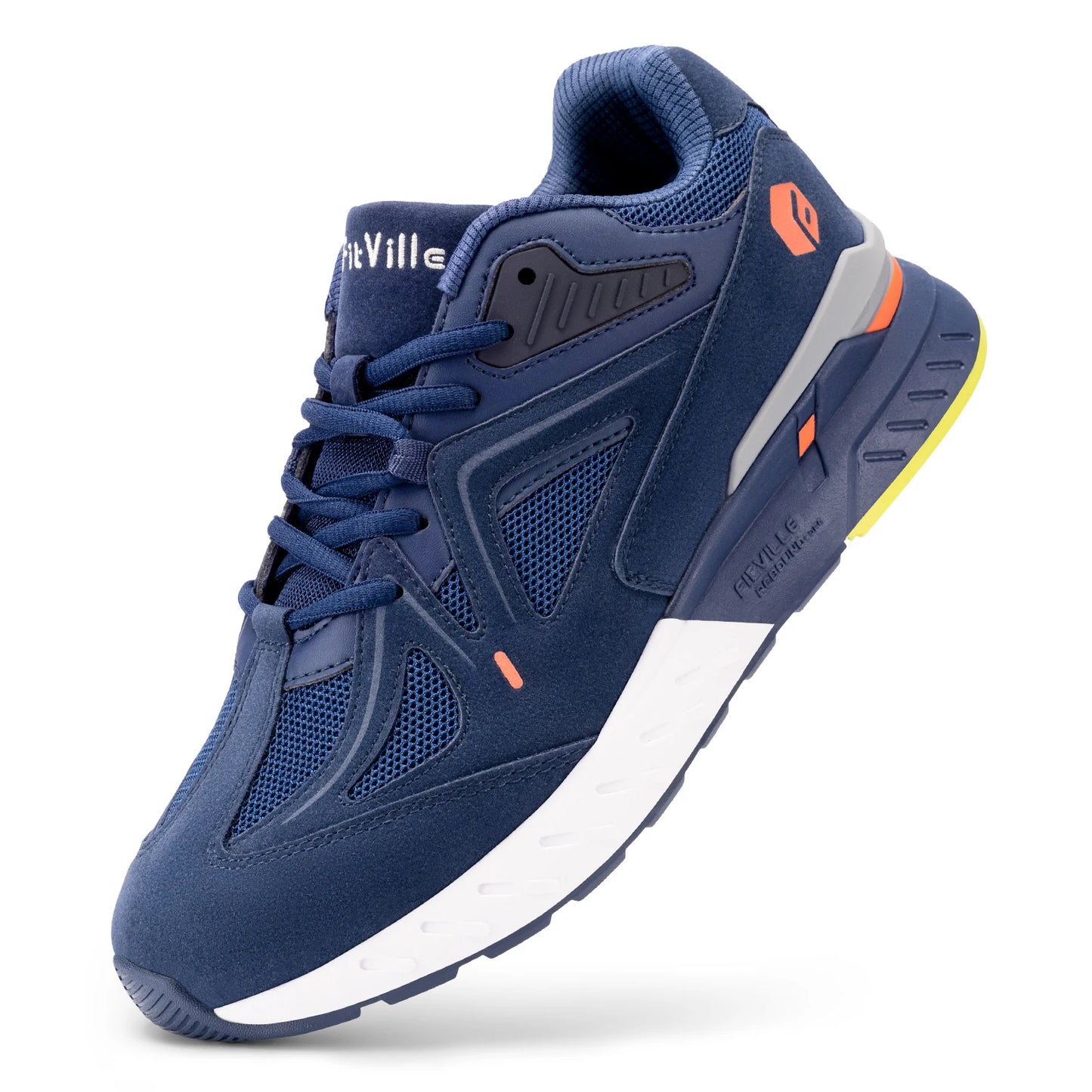 FitVille Men Walking Shoes Extra Wide Lightweight Sneakers Arch Support