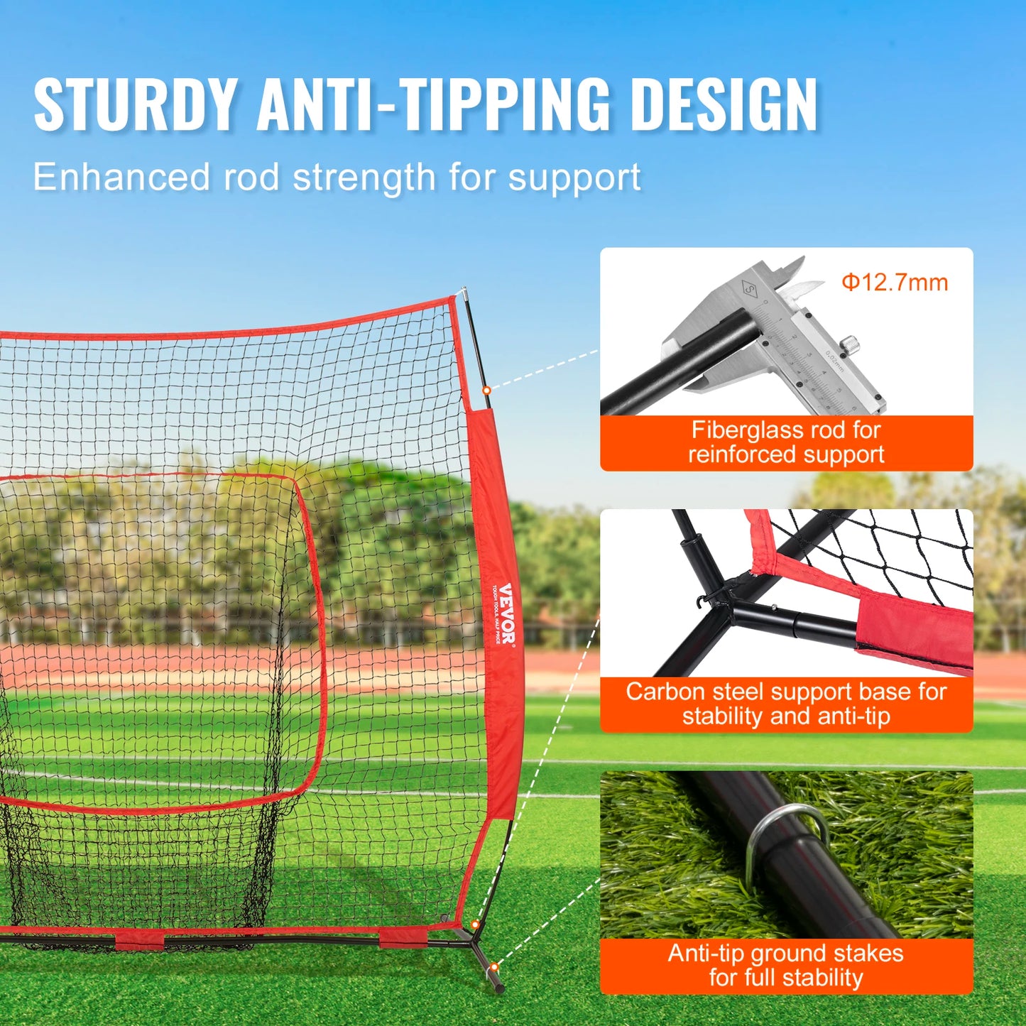 Baseball Softball Practice Net Portable Training Net For Batting