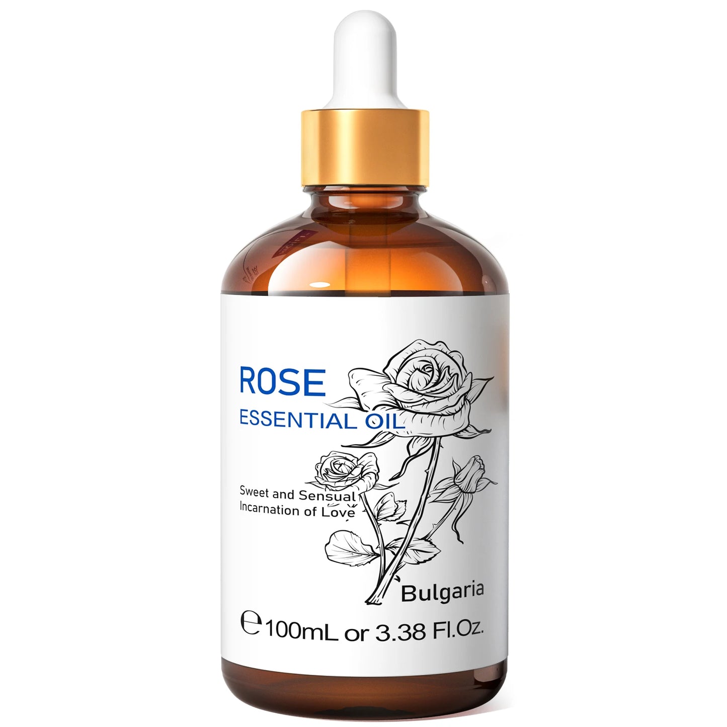 HIQILI Pure Essential Oils Rose Basil Vanilla Citronella Eucalyptus