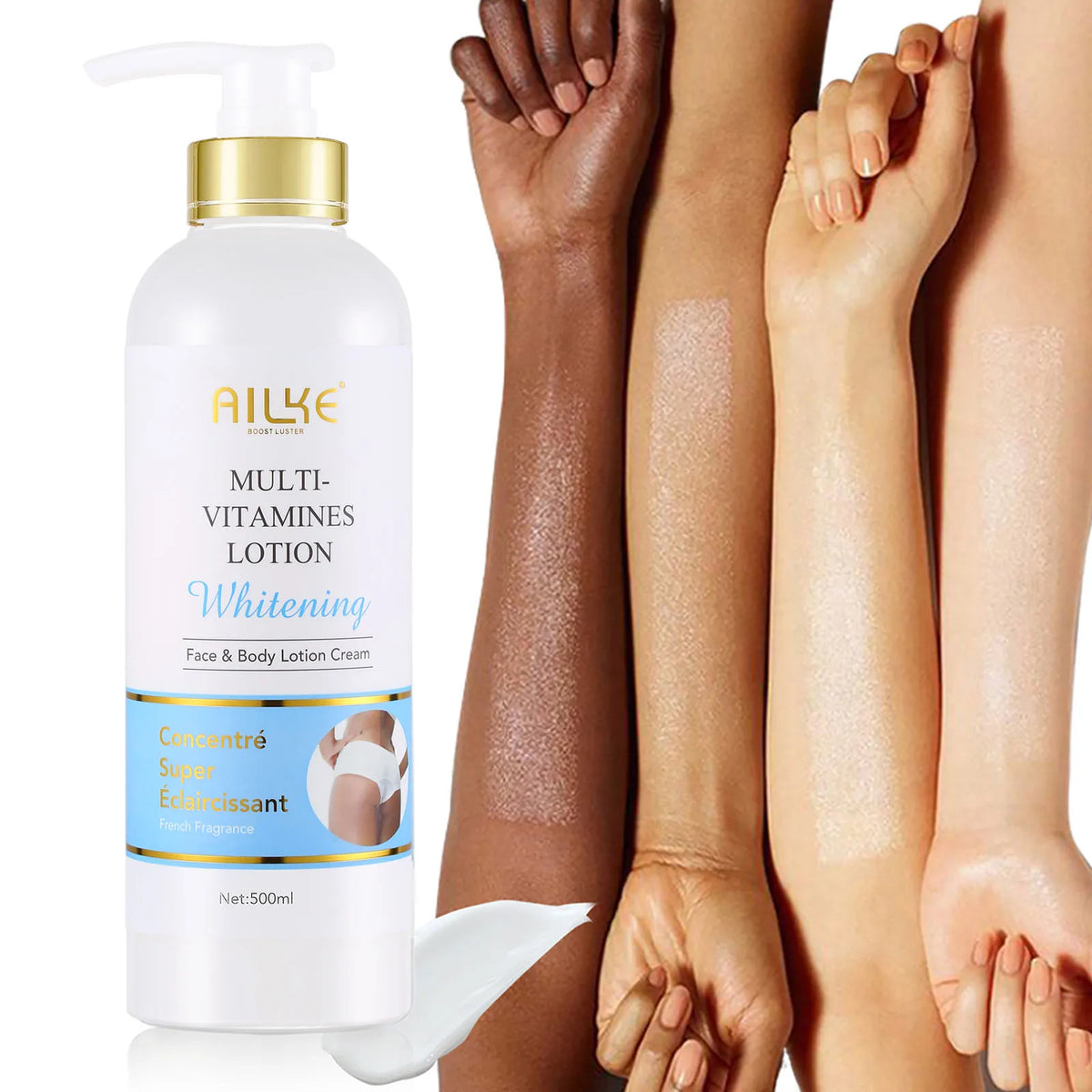AILKE Multi Vitamin Body Lotion For Brightening Skin And Removing Dark Spots With Antioxidant