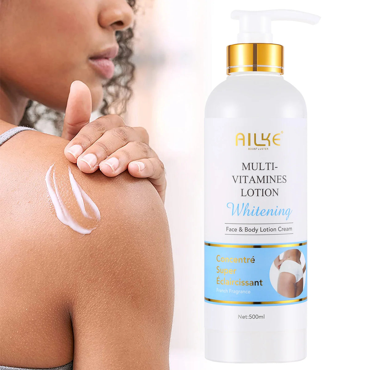 AILKE Multi Vitamin Body Lotion For Brightening Skin And Removing Dark Spots With Antioxidant