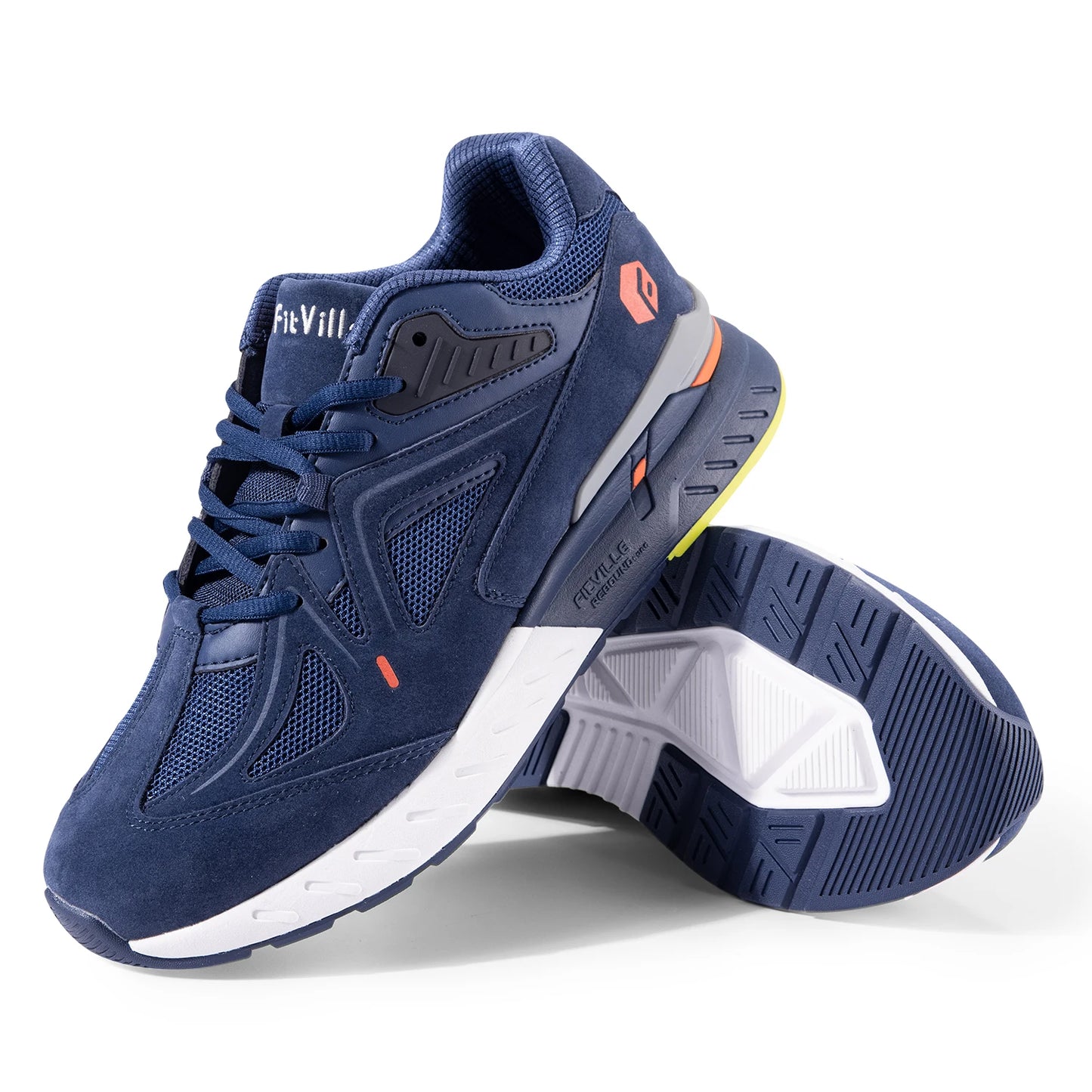 FitVille Men Walking Shoes Extra Wide Lightweight Sneakers Arch Support