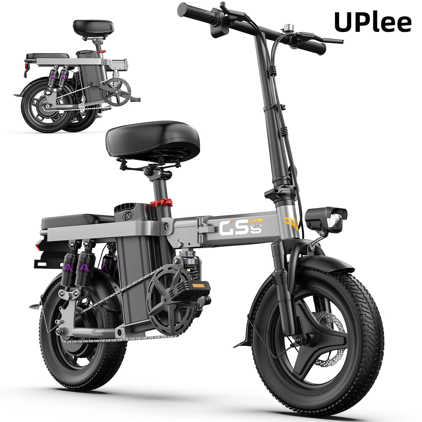 UPlee GS5 500W Peak Electric Bike With Removable 48V Battery