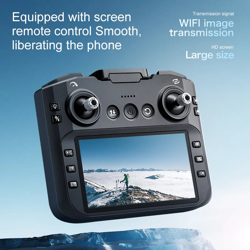 FPV Drone With Built In Screen Remote Controller No Phone