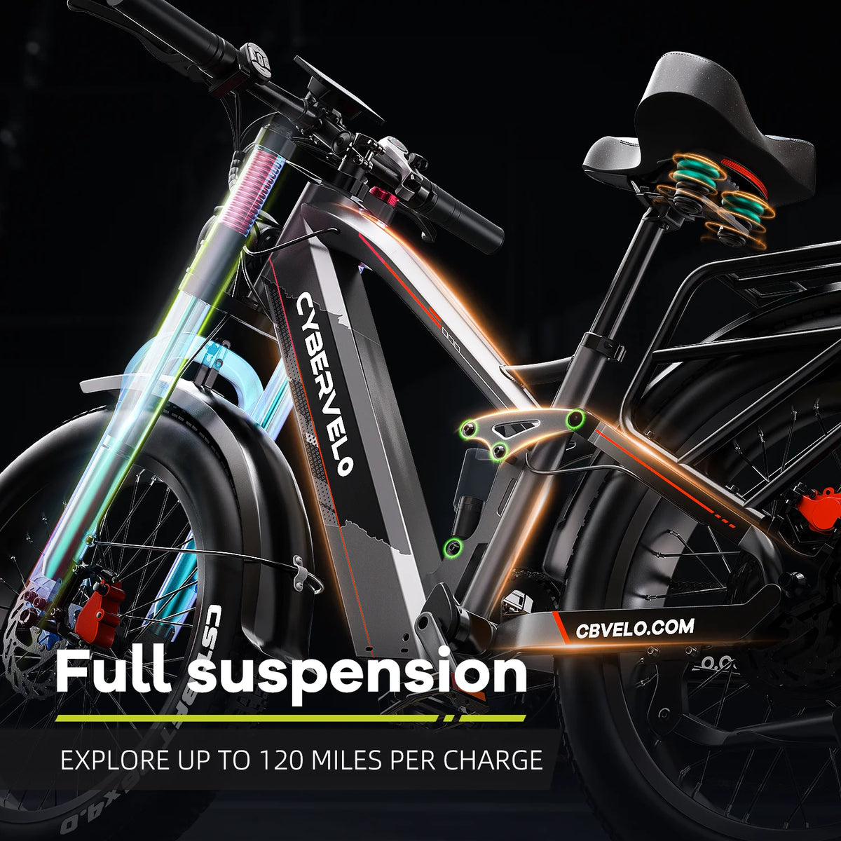 Cybervelo 5000W Fat Tire Electric Bike For Daily Commuting