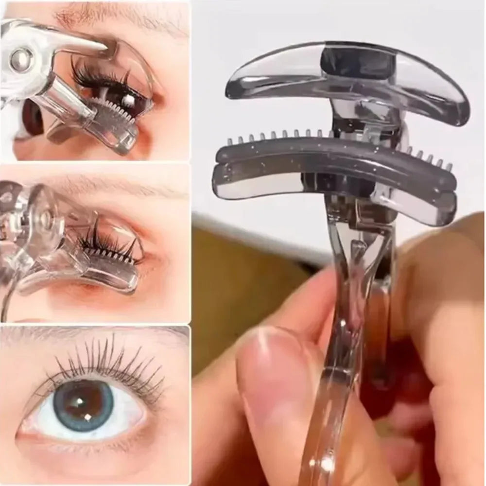 Dual Eyelash Curler With Comb For Natural Long Lasting Curls