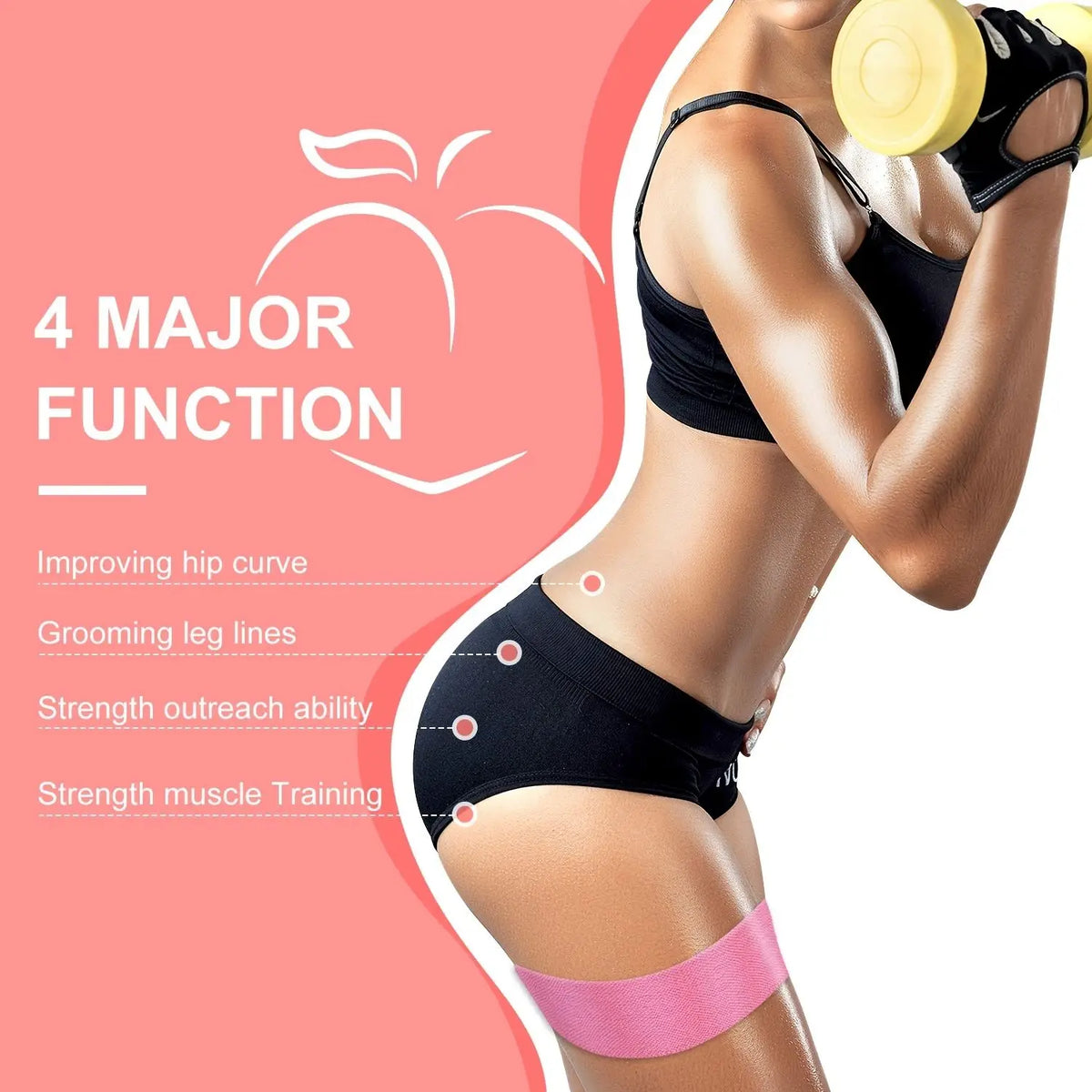 Resistance Bands Set For Legs Glutes And Home Exercise Workouts