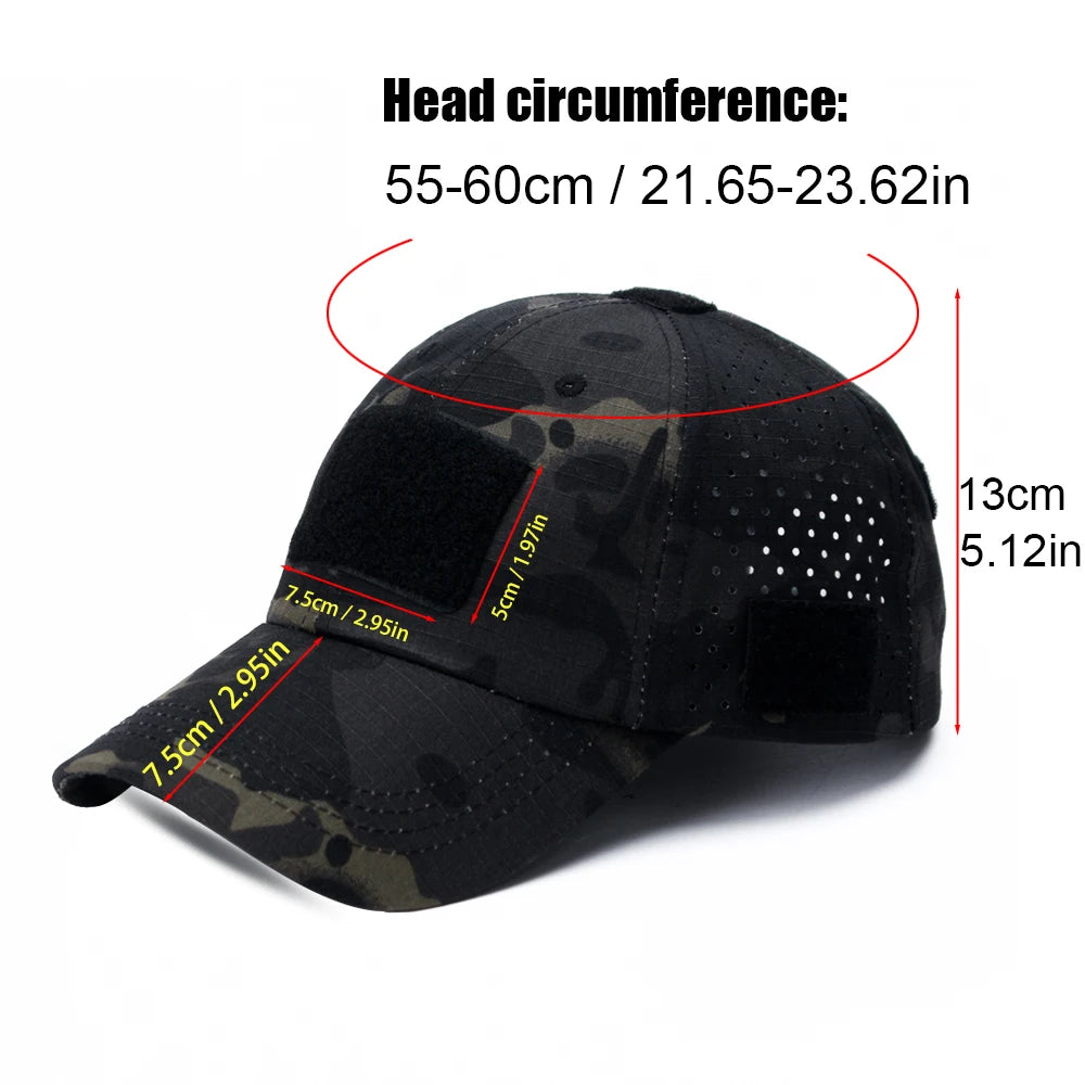 Camouflage Baseball Cap Breathable Sunscreen Hat Outdoor Sports