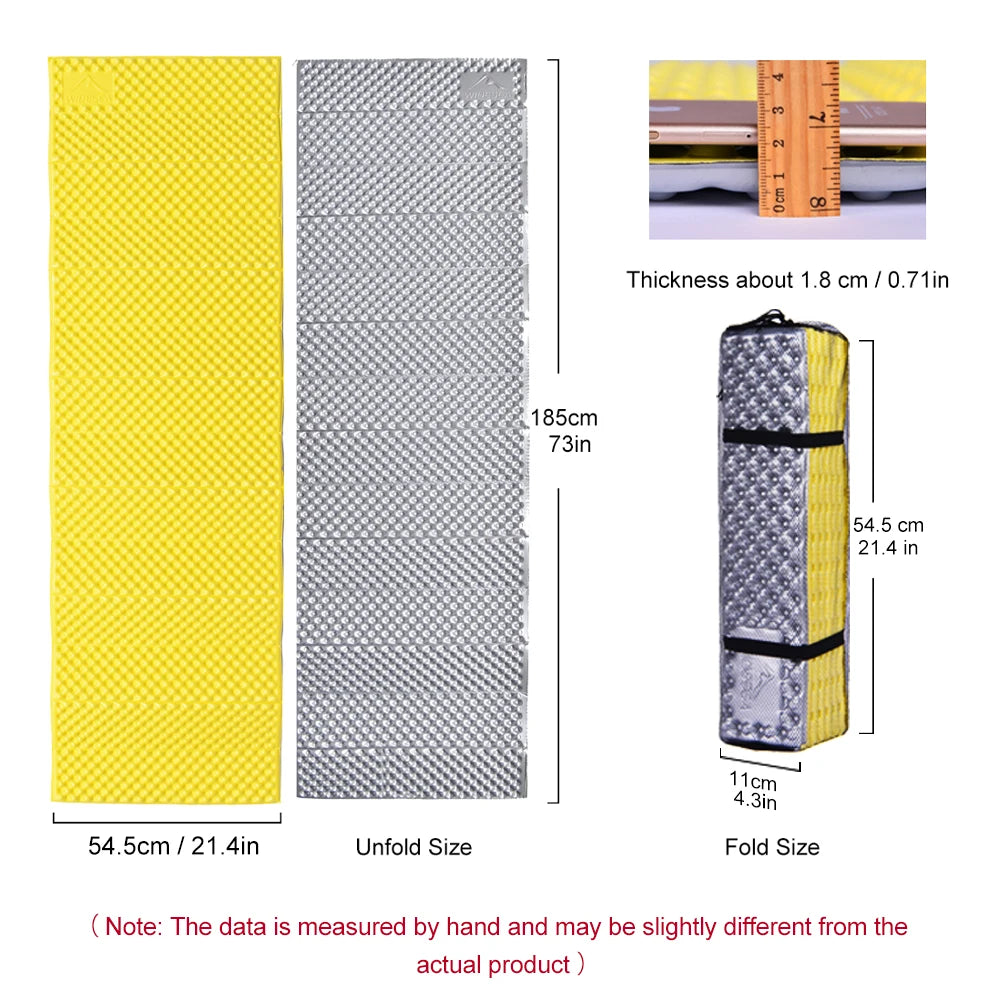 Widesea Camping Mat Portable Sleeping Pad Waterproof