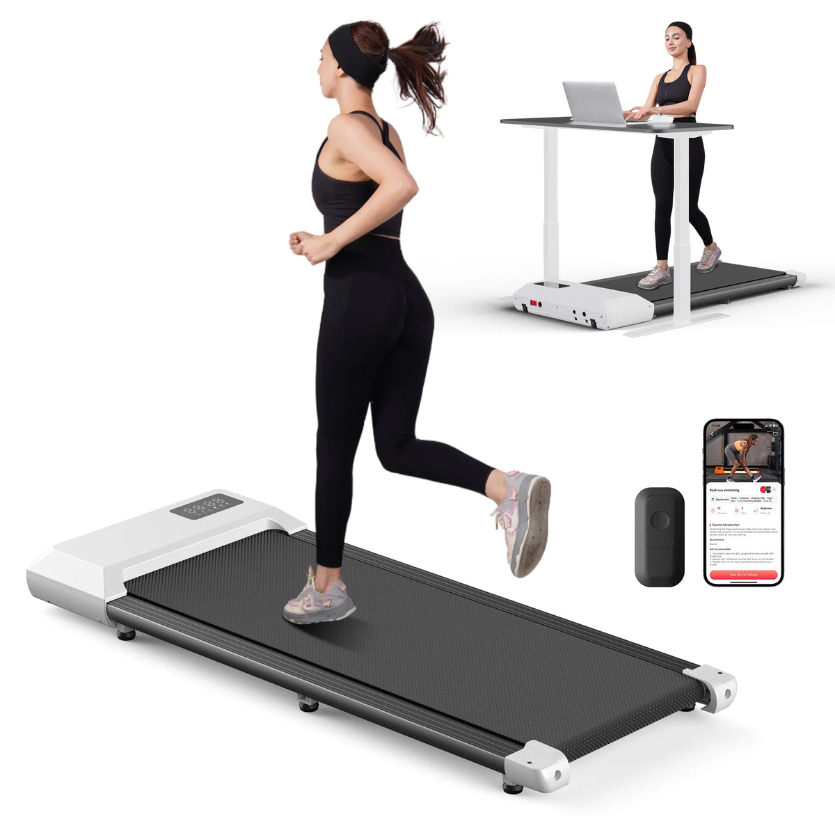 Superun Home Treadmill With Digital Display And Wireless Heart Monitor