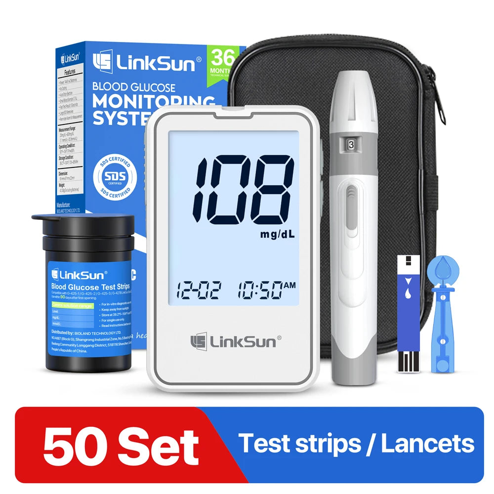 Linksun Blood Glucose Monitor G-425-1 With 50 Strips Kit