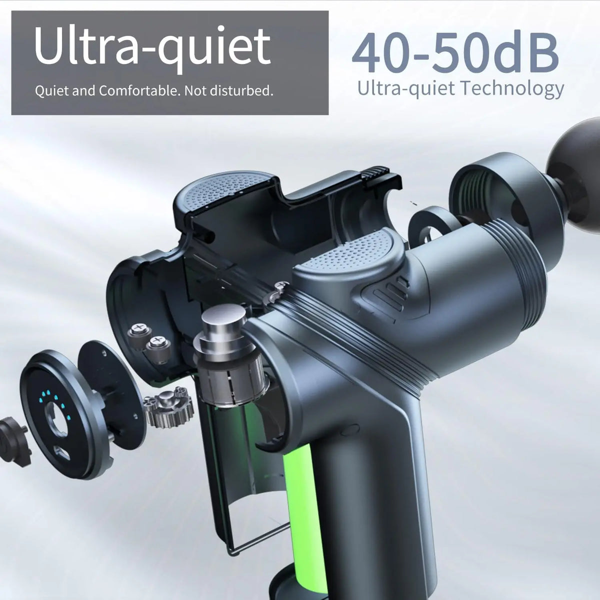 LEERCON Mini Muscle Massage Gun Featuring Silent Brushless Motor Design