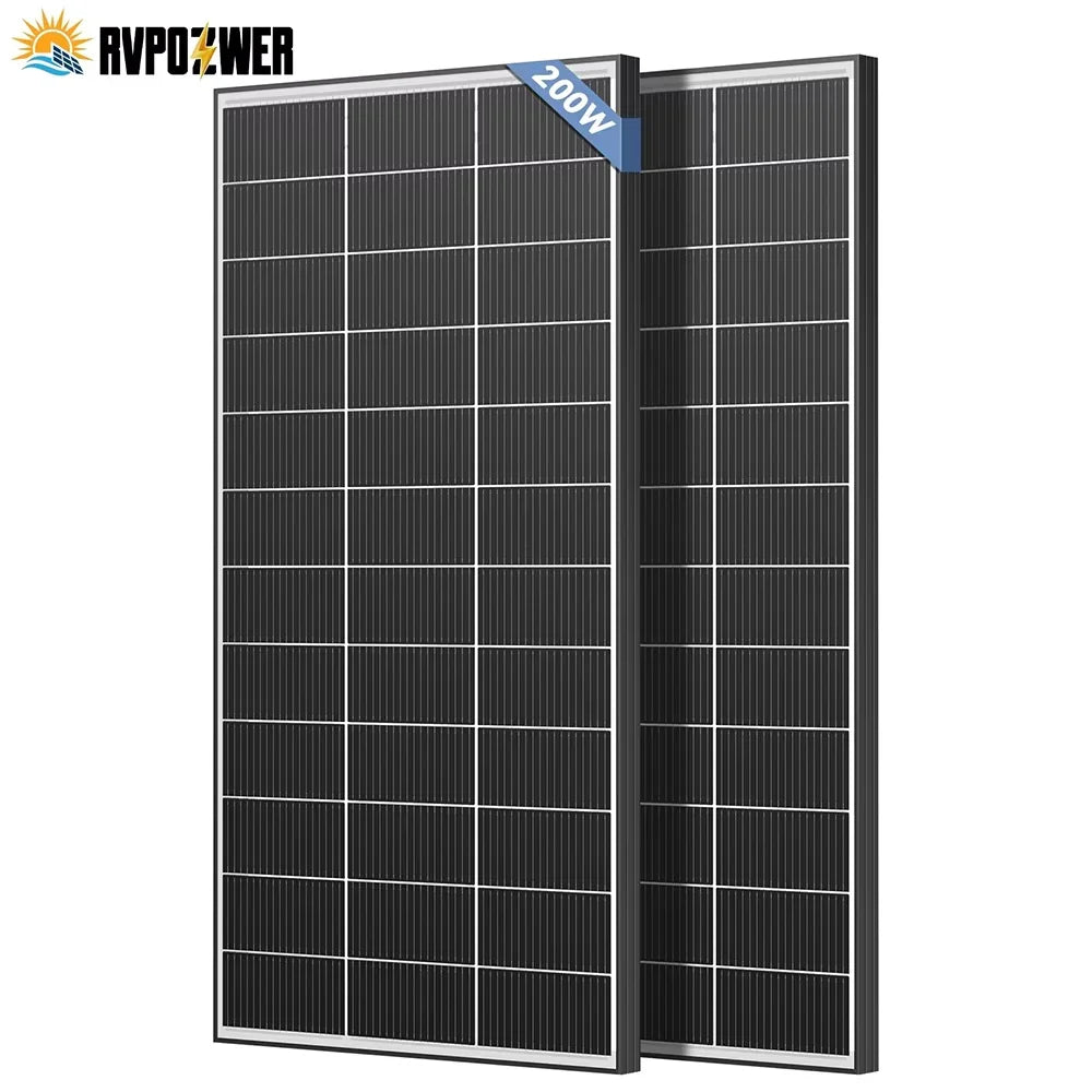 RVPOZWER Bifacial Solar Panel 16BB High Efficiency Photovoltaic Module