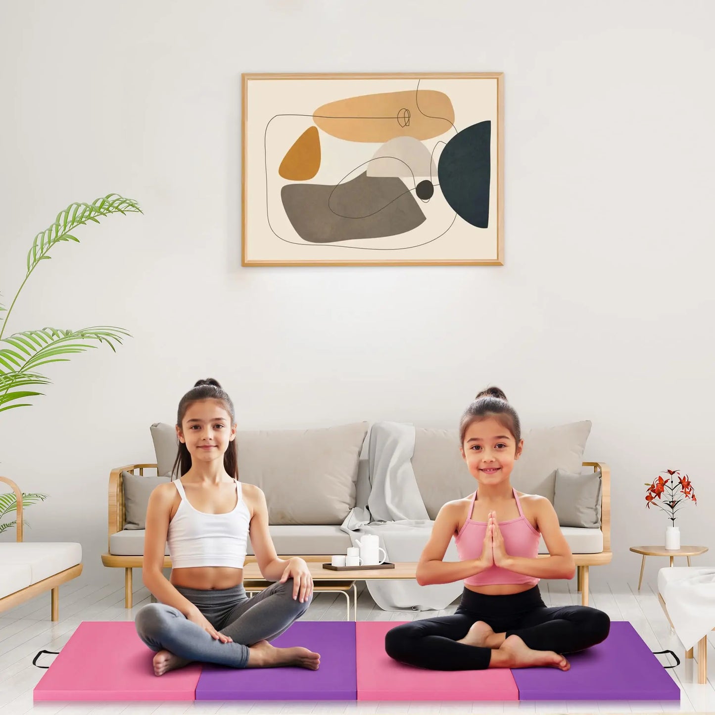 HiMISS Foldable Gymnastics Mat For Home Exercise And Yoga