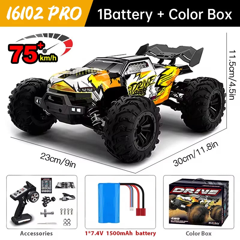 Wltoys 16101 Pro 4WD Remote Control Monster Truck LED Lights