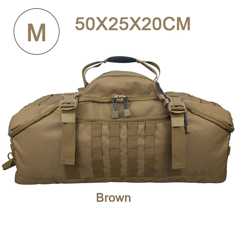 LQARMY Waterproof Duffel Bag Large Capacity Travel Luggage Weekend Tote