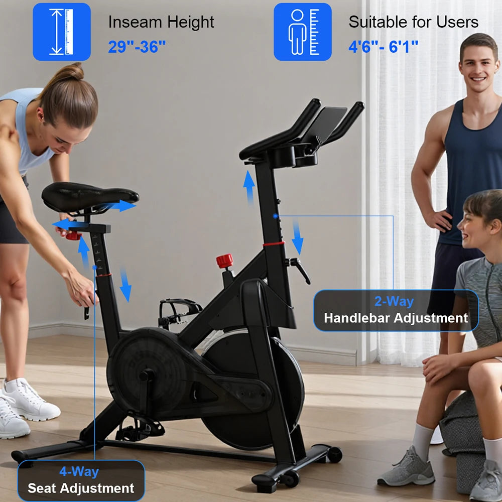 Superun 32 Level Magnetic Resistance Stationary Exercise Bike
