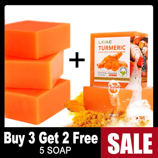 Ailke Organic Turmeric Soap Brightens Skin and Removes Acne Spots