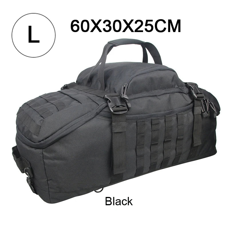 LQARMY Waterproof Duffel Bag Large Capacity Travel Luggage Weekend Tote