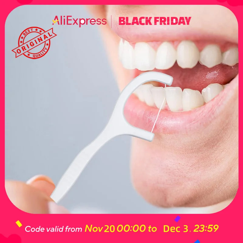 Individually Wrapped Portable Dental Floss Picks For Daily Care