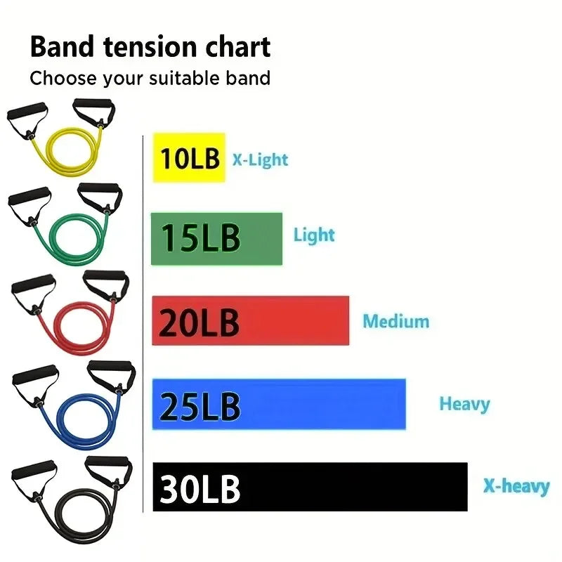 Resistance Bands With Handles For Home Gym And Portable Training