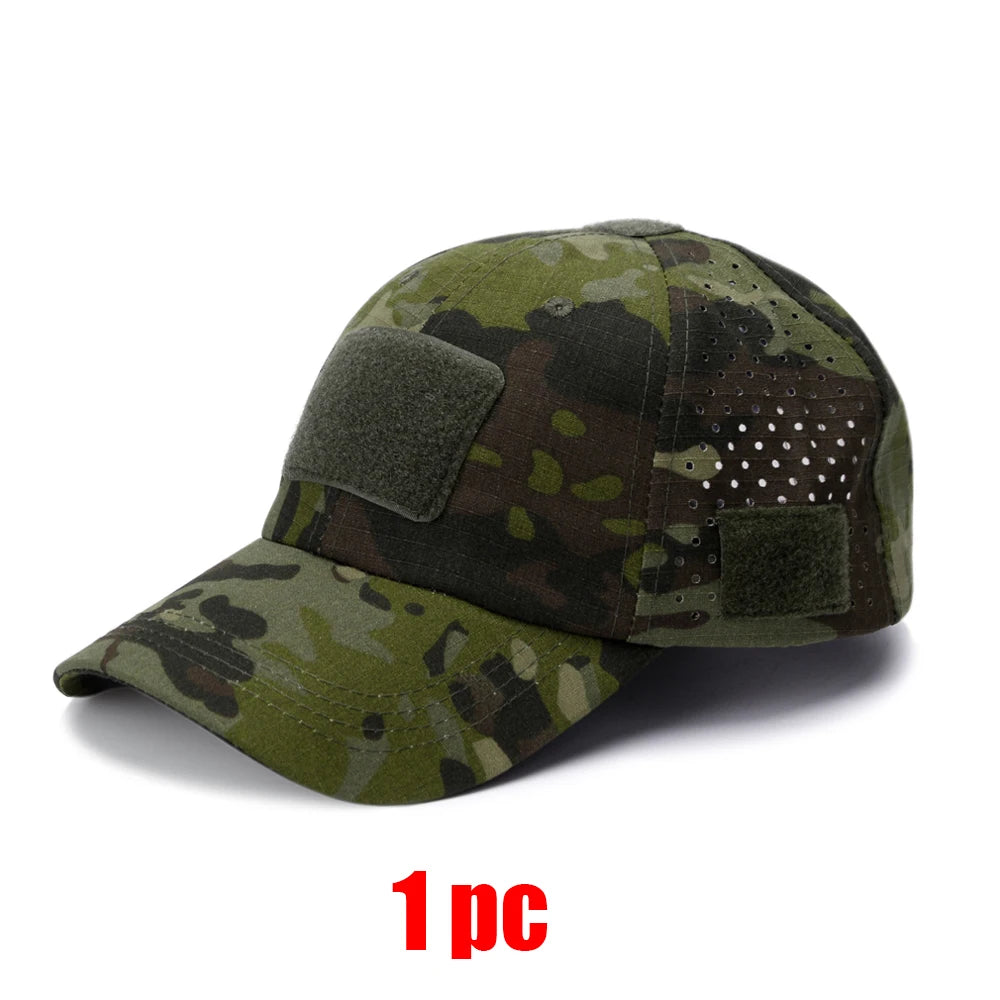Camouflage Baseball Cap Breathable Sunscreen Hat Outdoor Sports