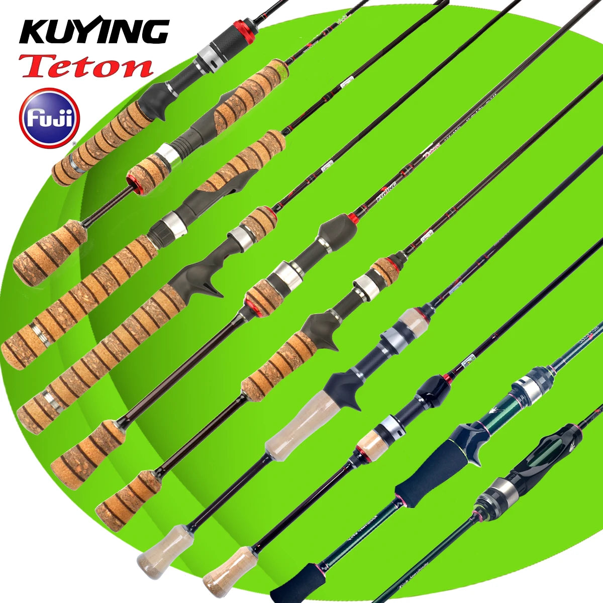 Kuying Teton Carbon Fiber Lightweight Fishing Rod With Fuji Guides