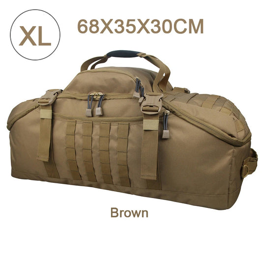 LQARMY Waterproof Duffel Bag Large Capacity Travel Luggage Weekend Tote