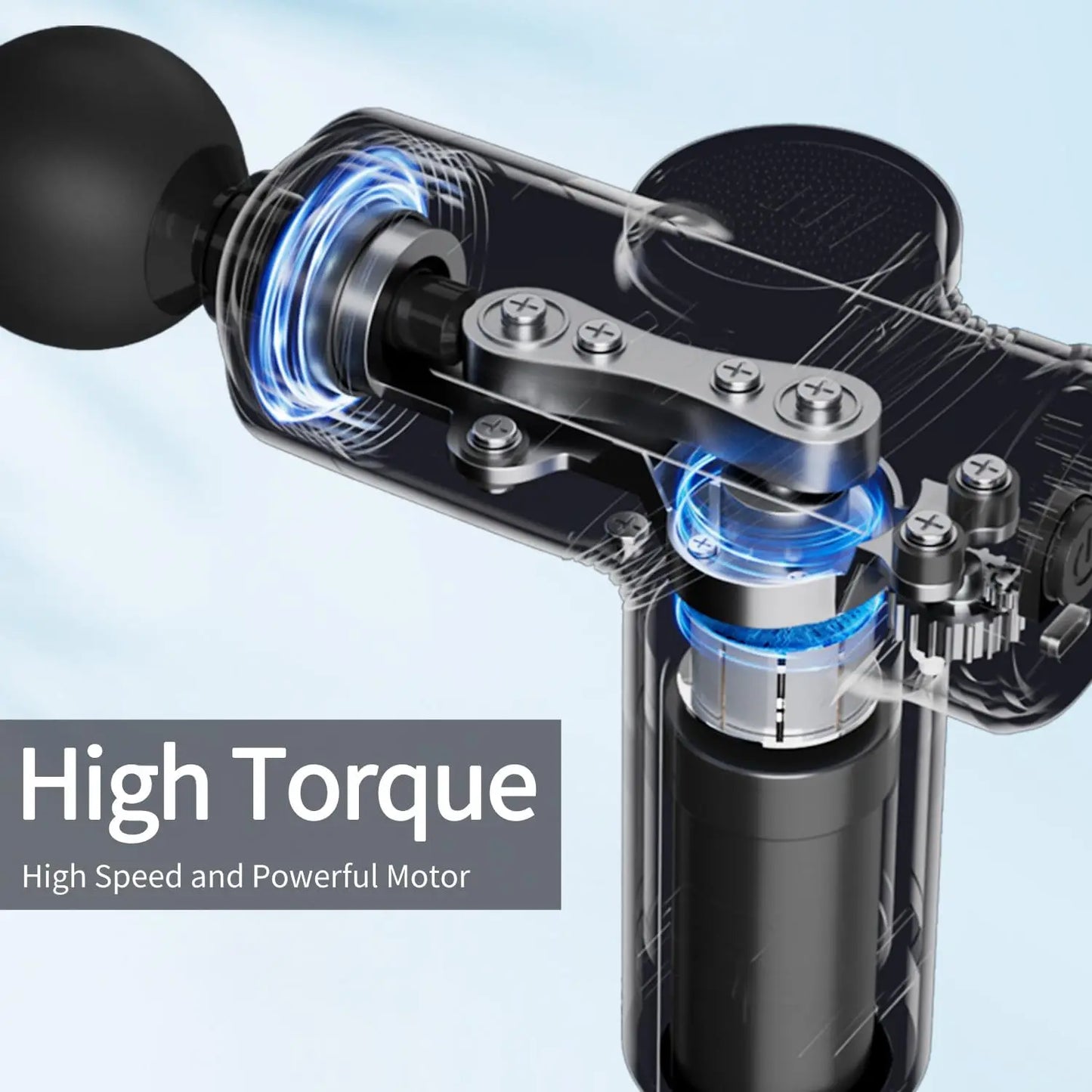 LEERCON Mini Muscle Massage Gun Featuring Silent Brushless Motor Design