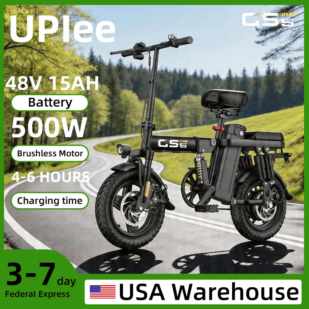 UPlee GS5 500W Peak Electric Bike With Removable 48V Battery