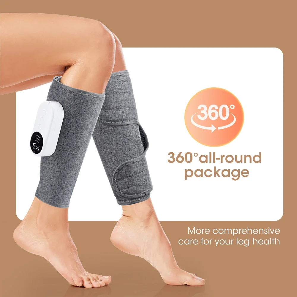 Heated Leg And Calf Massager With Adjustable Air Compression