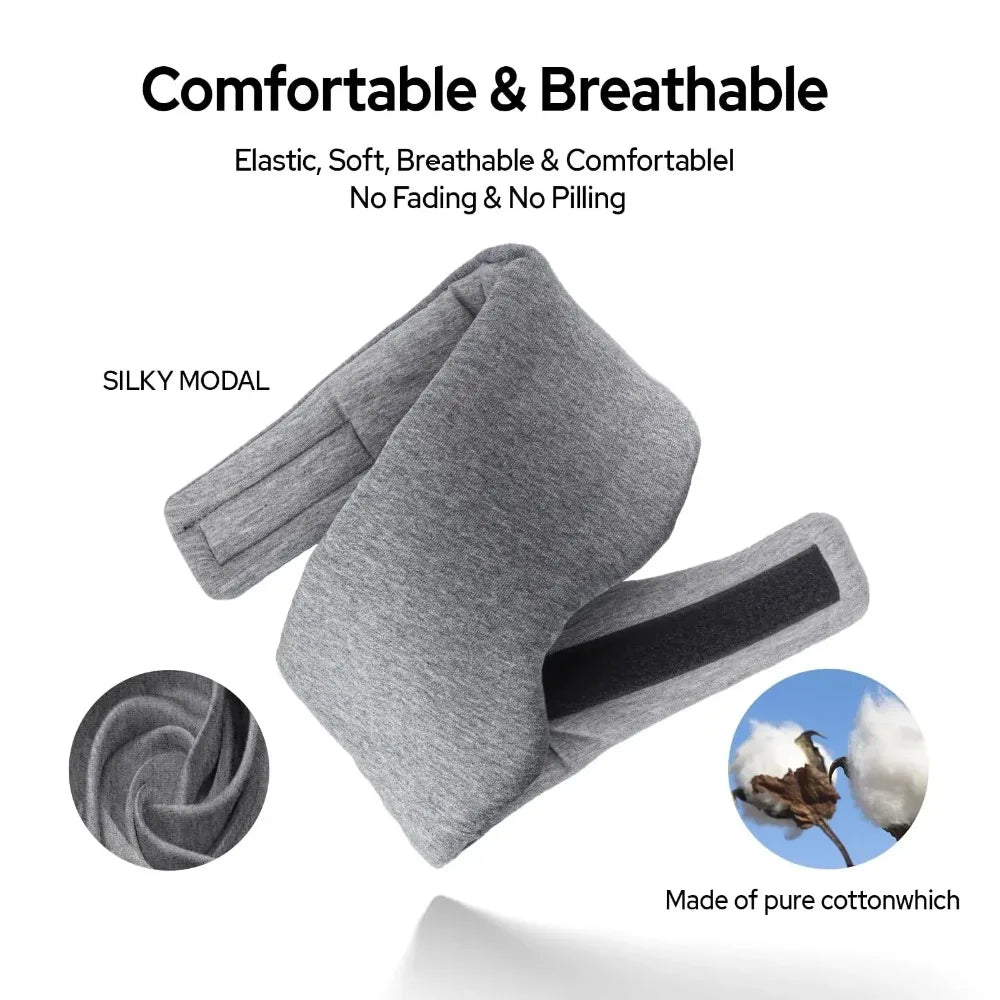 Breathable Light Blocking Sleep Eye Mask With Adjustable Strap