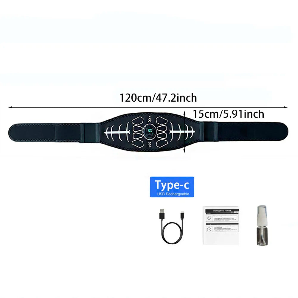 Brangdy EMS Abdominal Toning Belt Muscle Stimulator Abs Trainer