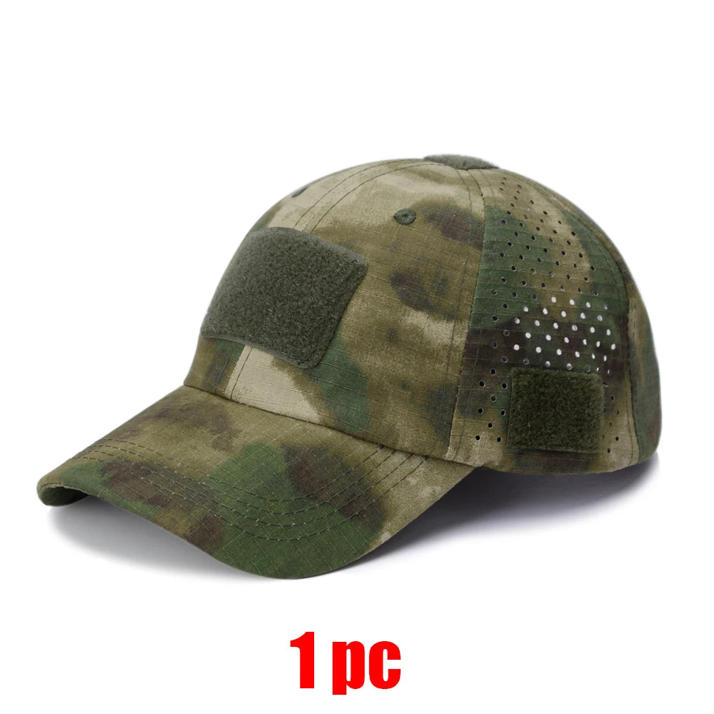 Camouflage Baseball Cap Breathable Sunscreen Hat Outdoor Sports