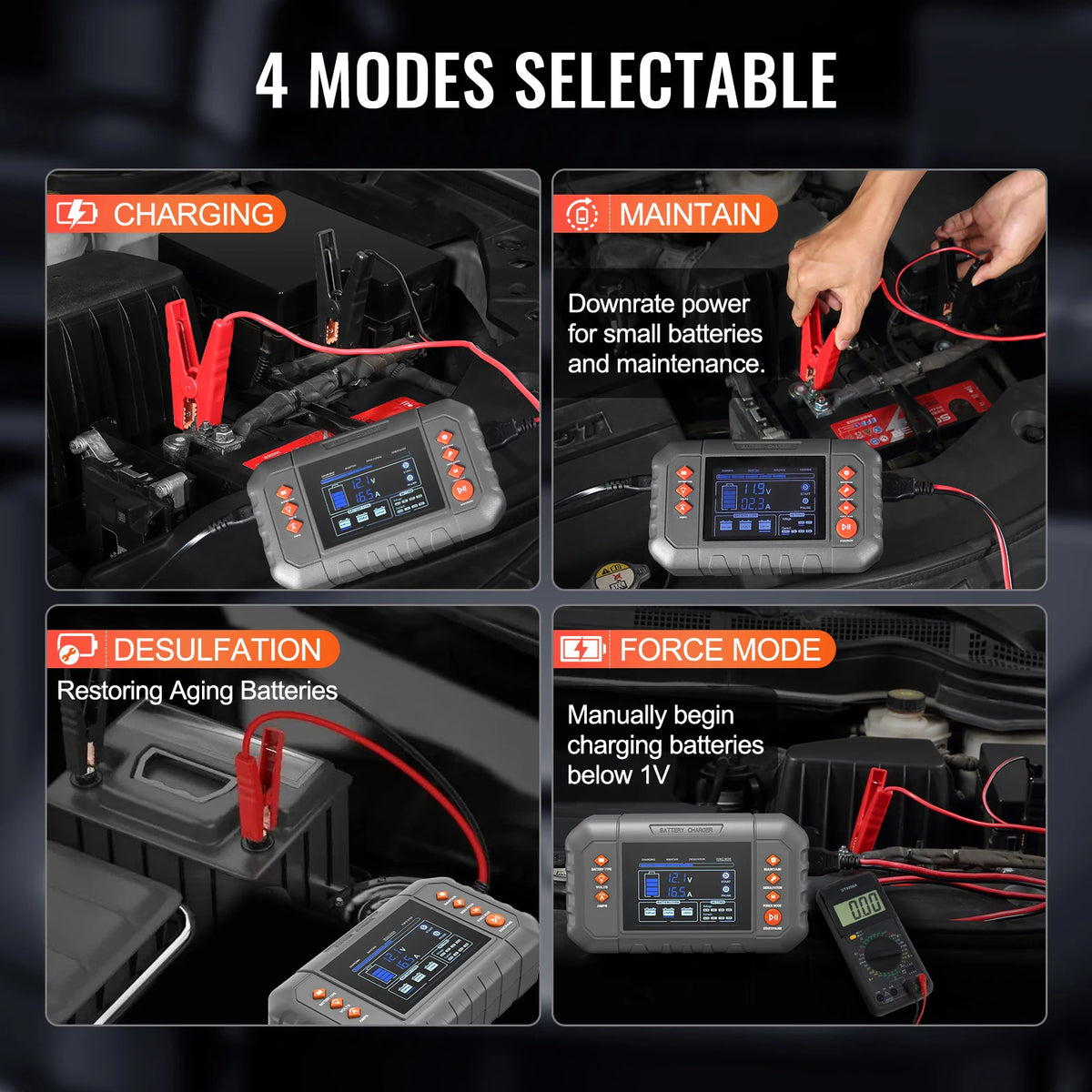 Succebuy Smart Battery Charger For Lead Acid And Lithium Batteries