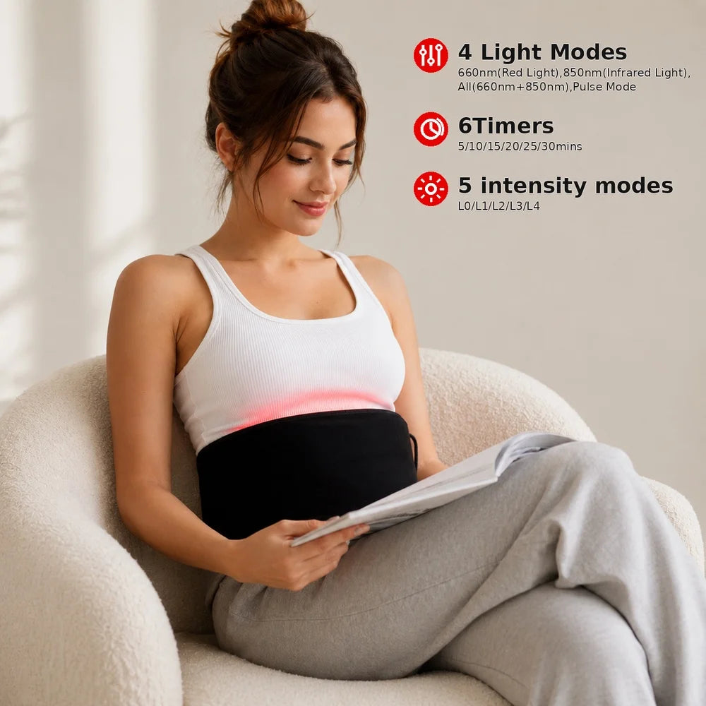 Advanced Red Light Therapy Belt For Relaxation And Circulation Support