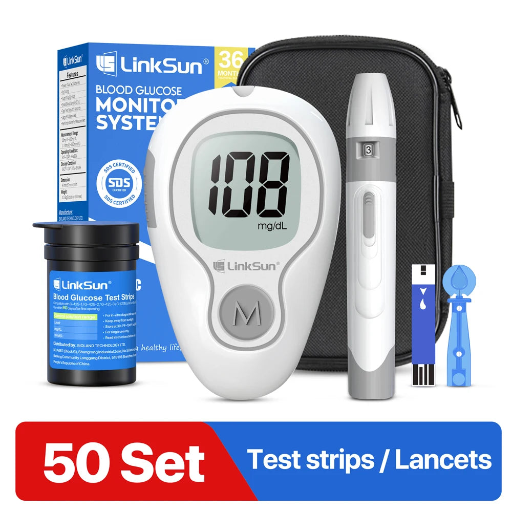Linksun Blood Glucose Monitor G-425-1 With 50 Strips Kit