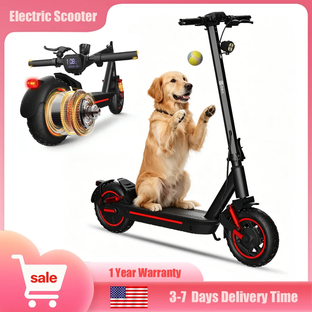 Electric Scooter 1200W Folding Off Road 30 MPH Top Speed