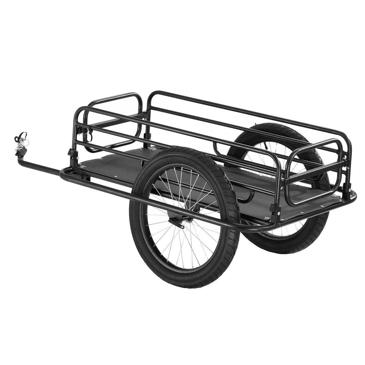Heavy Duty Foldable Bike Cargo Trailer With Universal Hitch