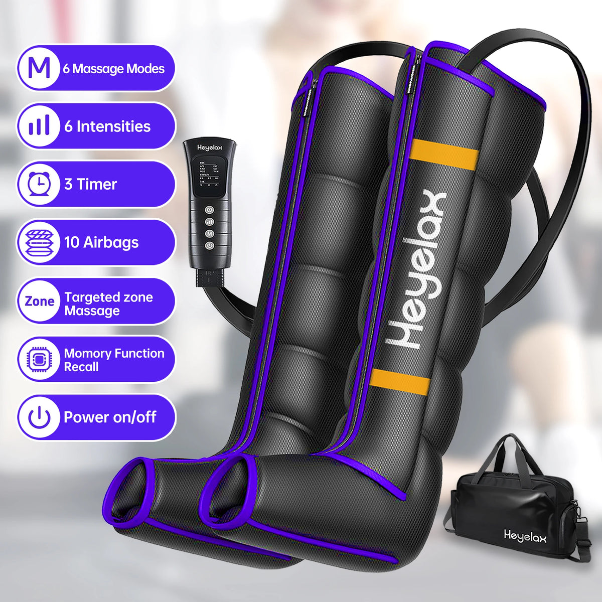 Heyelax Full Leg Air Compression Massager For Circulation