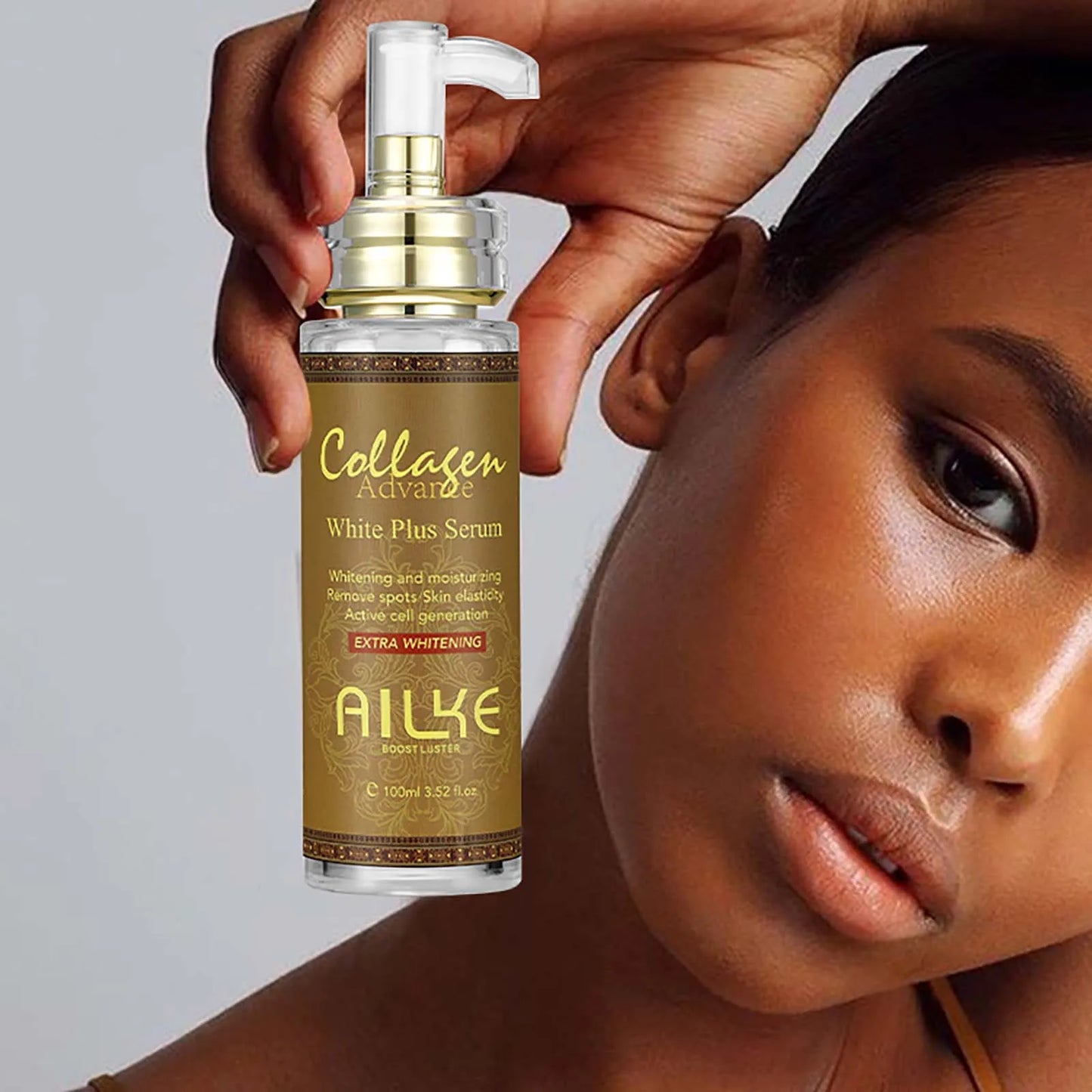 AILKE Skin Whitening Face Serum With Collagen For Dark Spots