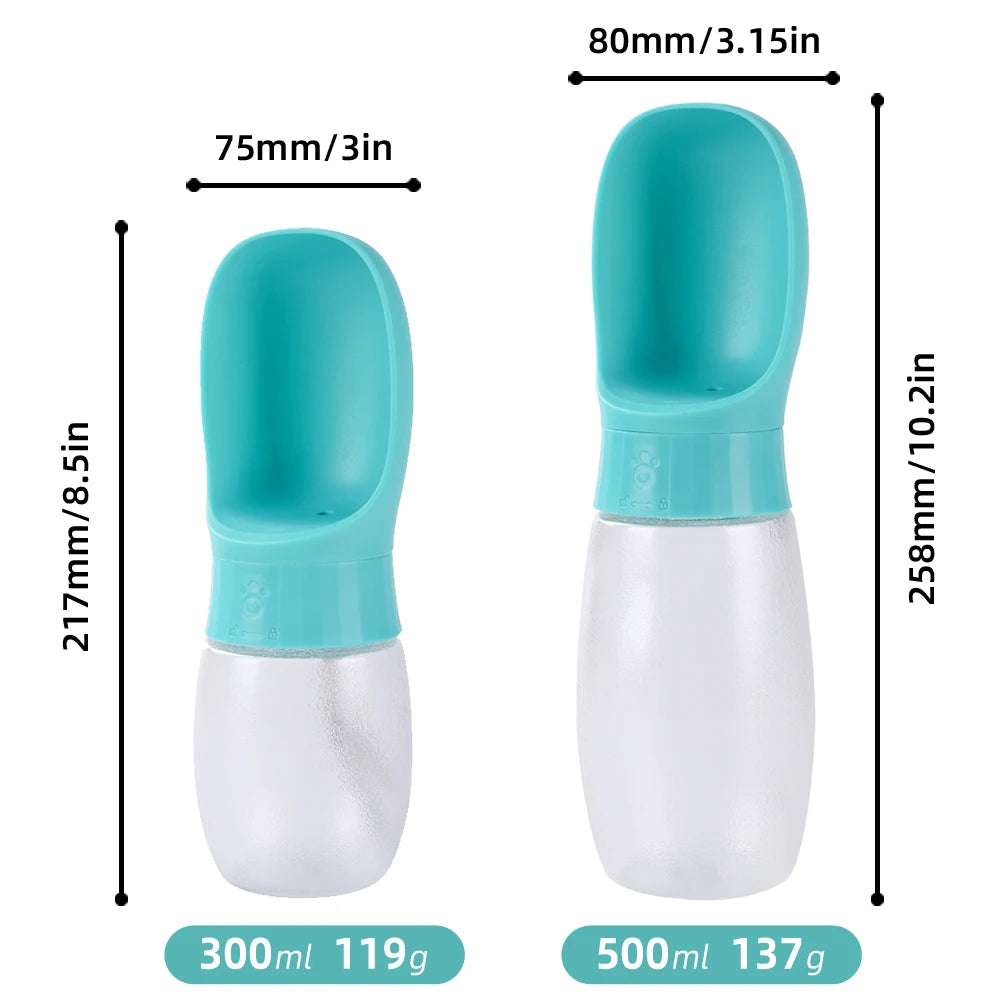 Holapet Portable Dog Water Bottle Dispenser With Travel Bowl